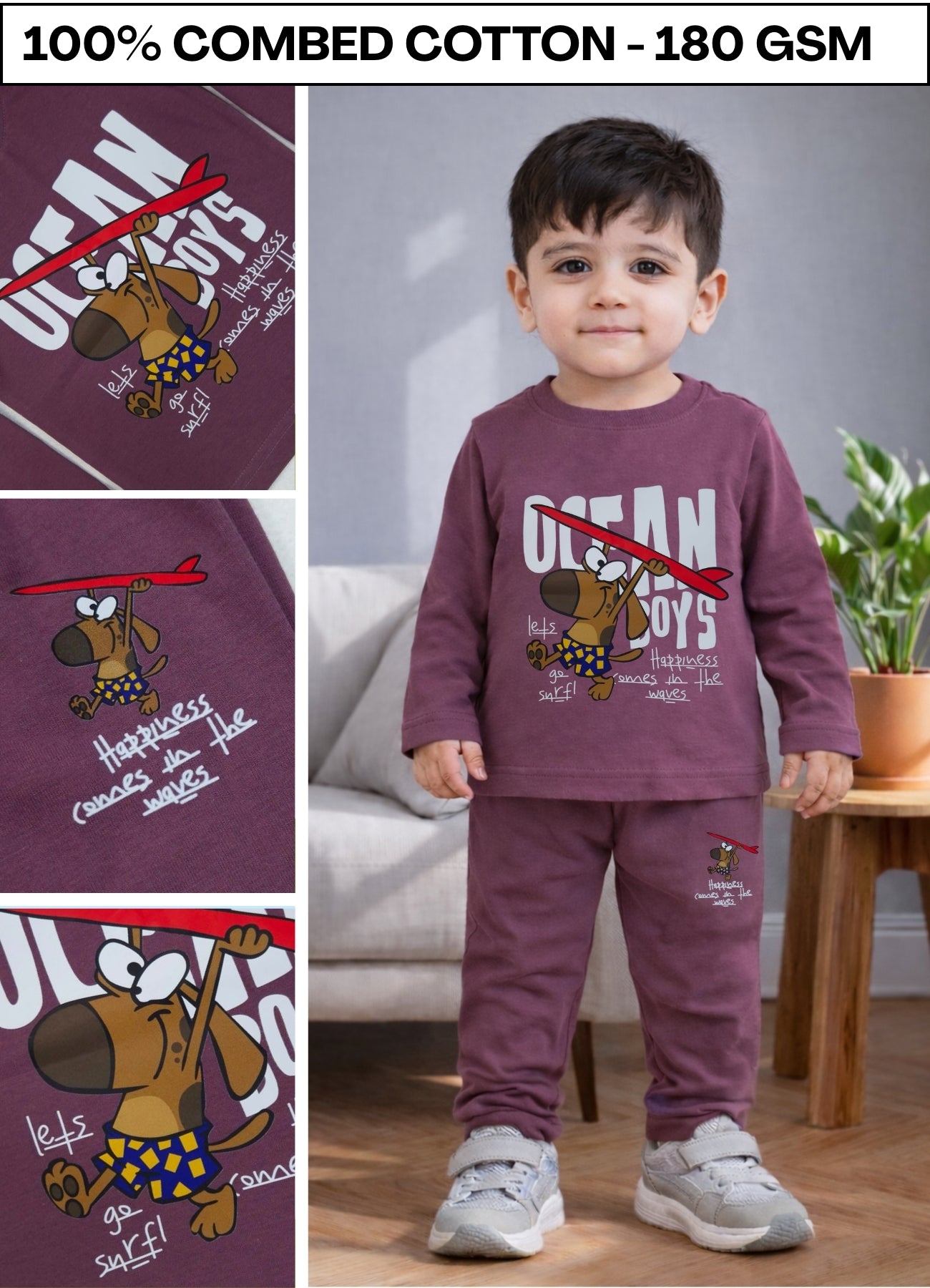 YB - 1444 - Cotton |180 gsm cord sets| 6M-2Y