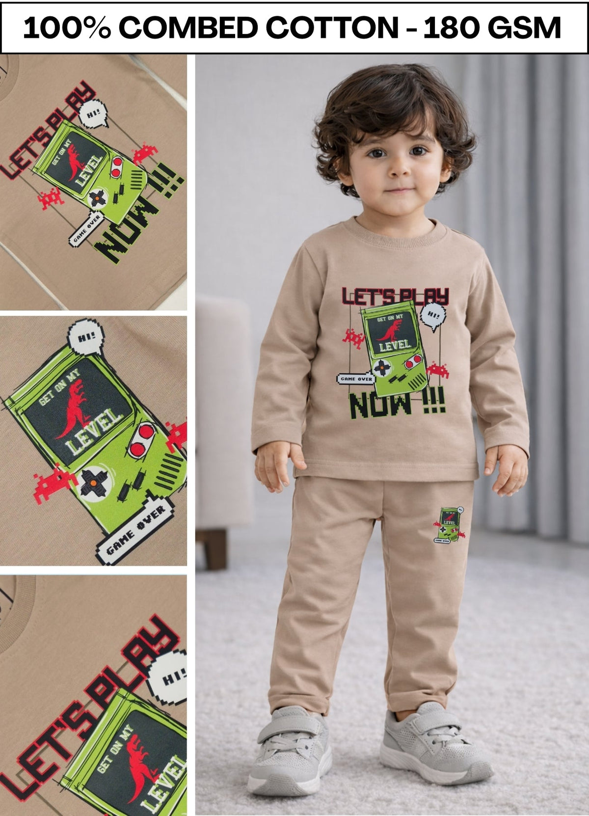 YB - 1441 - Cotton |180 gsm cord sets| 6M-2Y