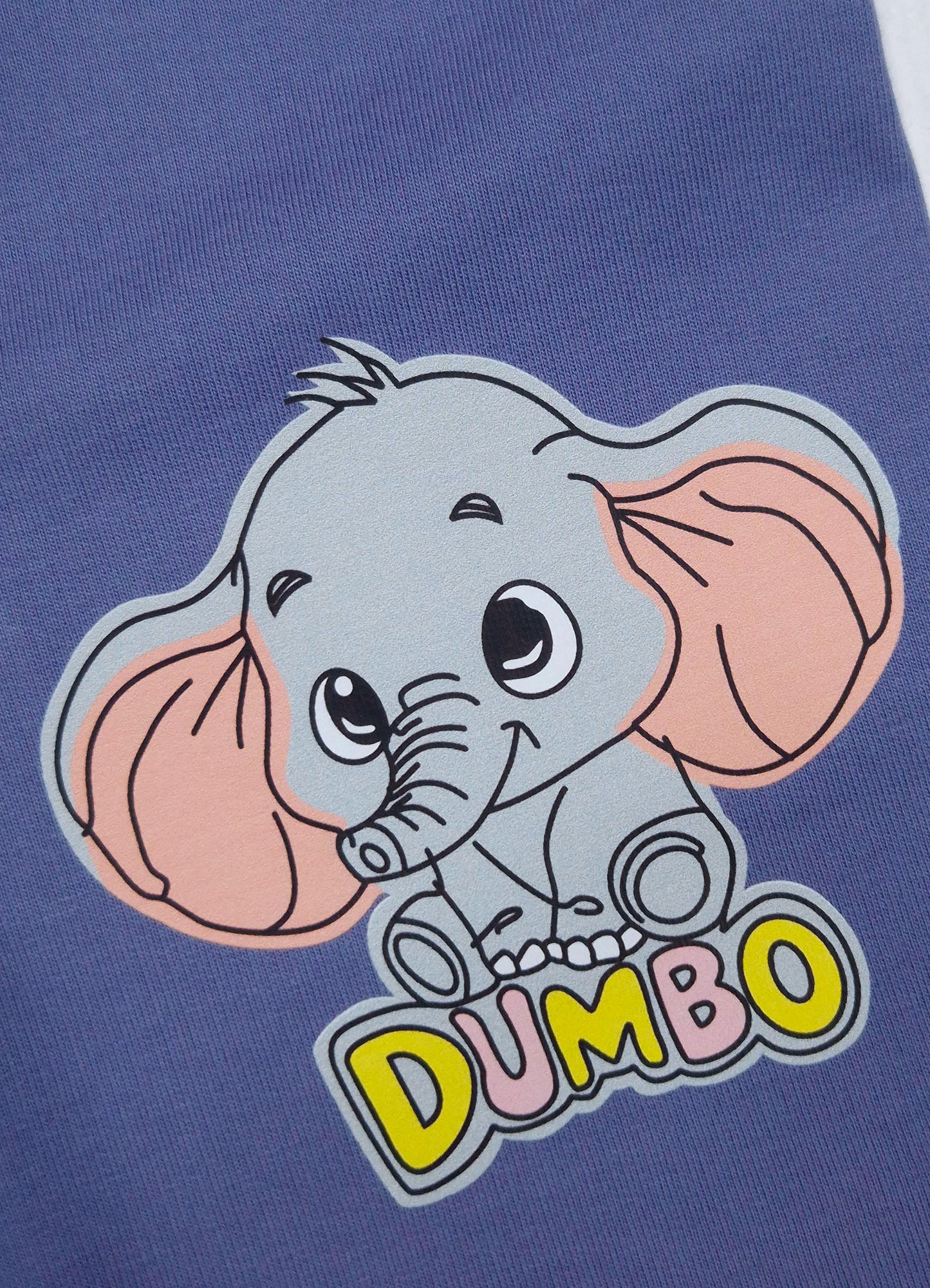 YB - 2500 - Levender - Cotton terry 220-230 gsm Biowash Fabric with elephant emb. work