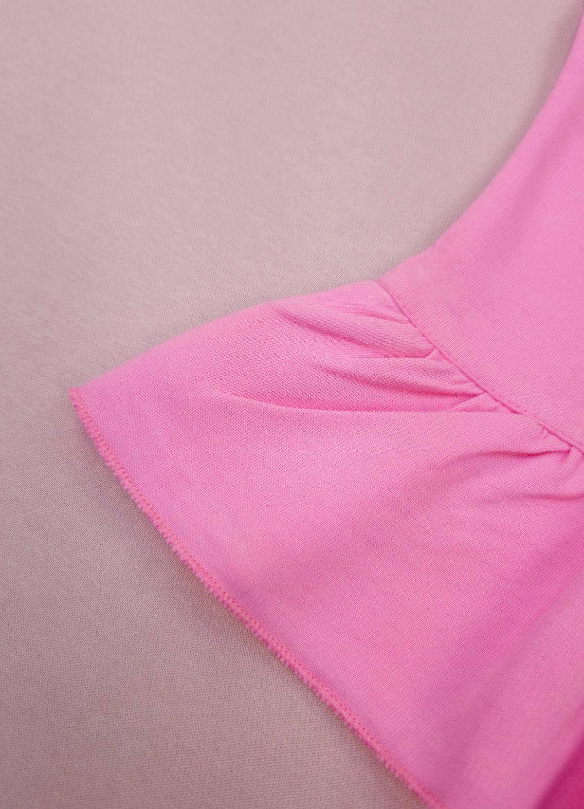 YB - 2506 - Pink - Cotton Terry 220-230 gsm Biowash with print and cat Embroidery