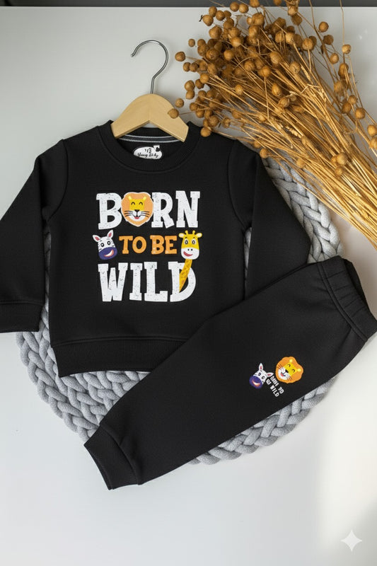 527- Black - Infant cord set | 280 - 290 GSM Premium Cotton fleece