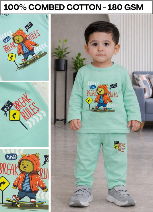 YB - 1446 -  Cotton |180 gsm cord sets| 6M-2Y|