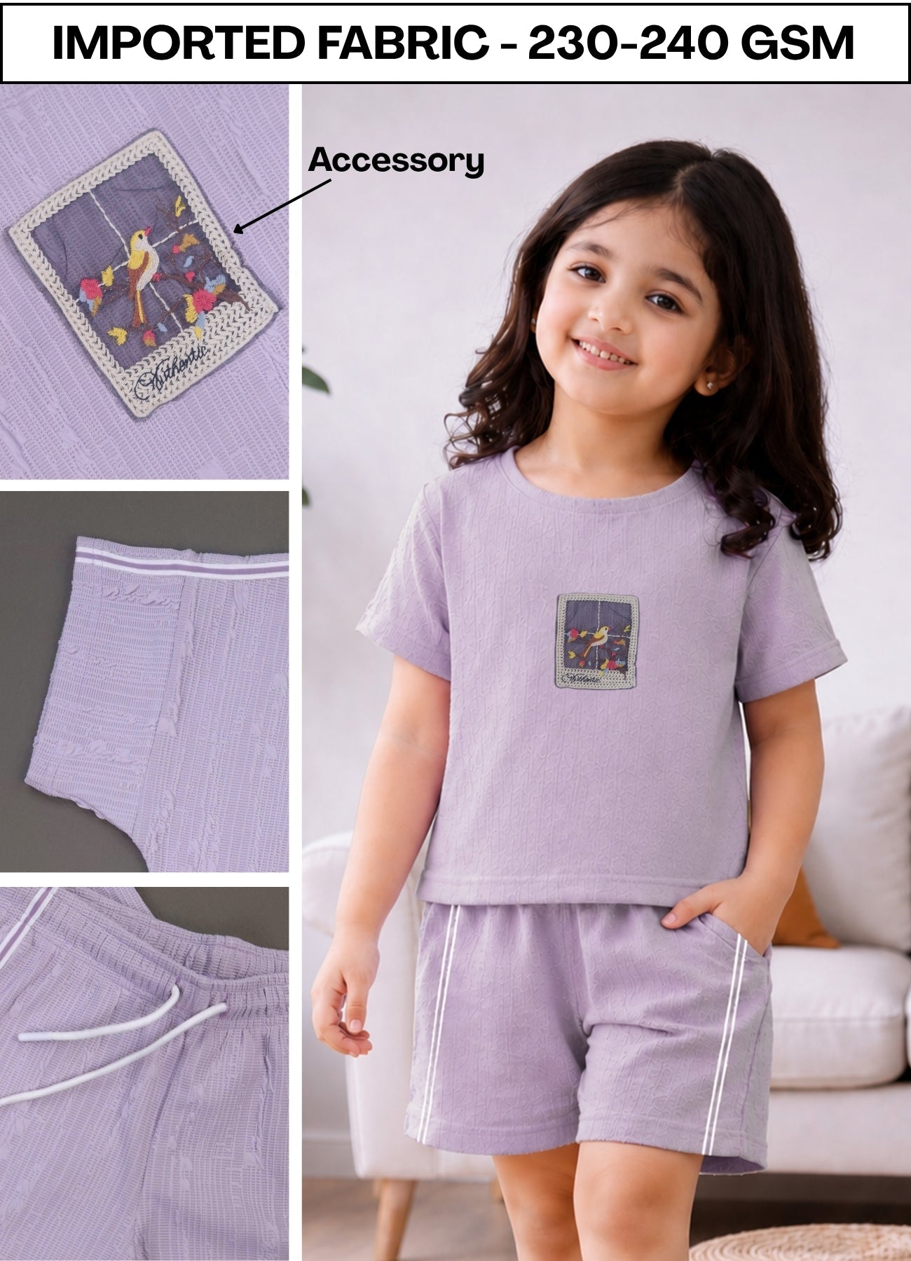 FL - 1681 - Purple Cord Set