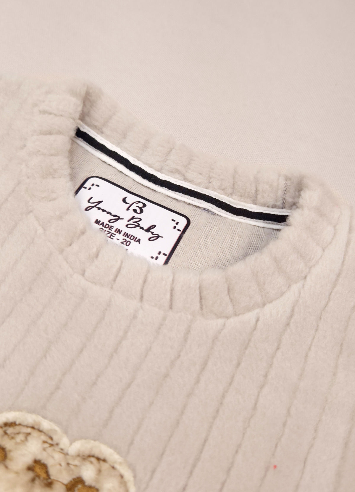520 - Grey  - Infant cord set | 320 - 330 GSM Imported Soft fabric