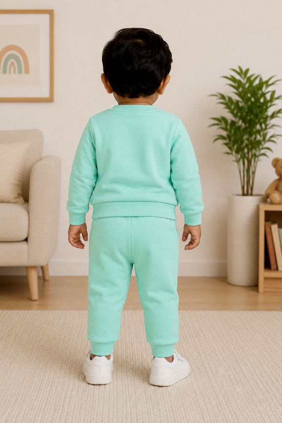 521  - Aqua Green - Infant Cord Set | 280 - 290 GSM Premium Cotton fleece