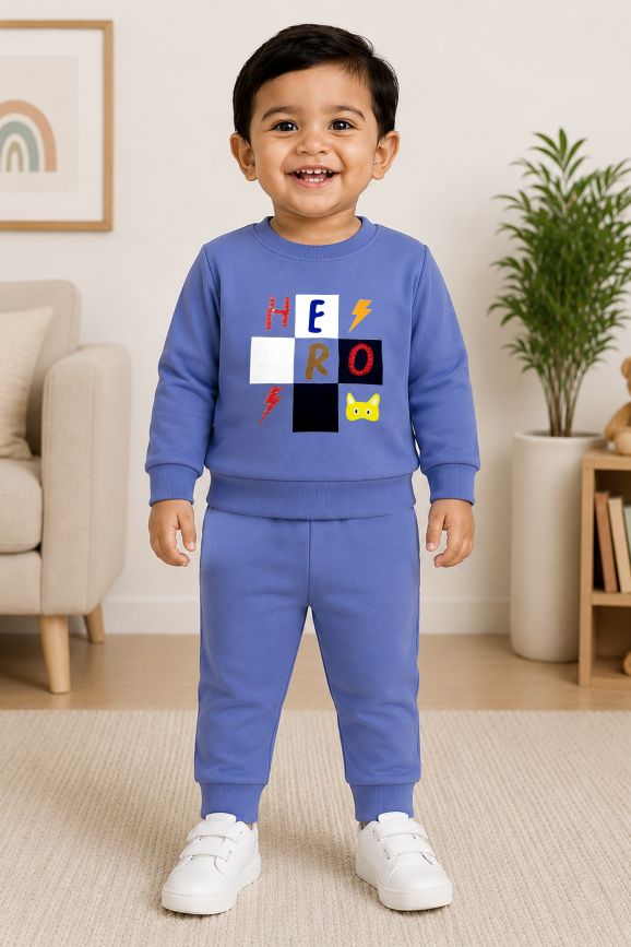 521  - Blue  - Infant cord set | 280 - 290 GSM Premium Cotton fleece