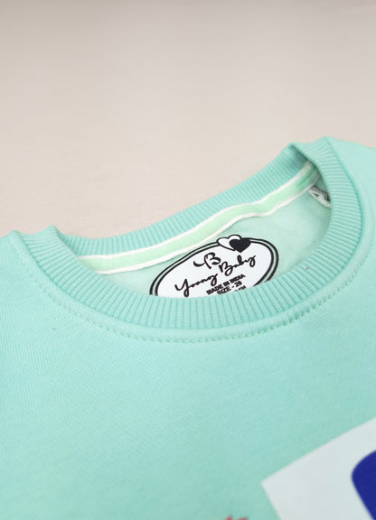 521  - Aqua Green - Infant Cord Set | 280 - 290 GSM Premium Cotton fleece