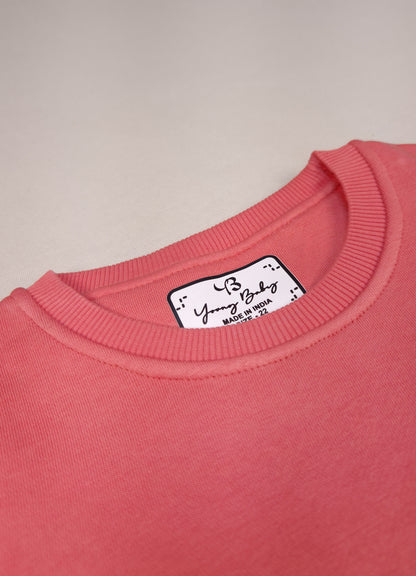 524- Orange - Infant cord set | 280 - 290 GSM Premium Cotton fleece