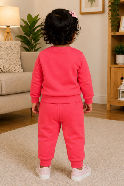 524- Orange - Infant cord set | 280 - 290 GSM Premium Cotton fleece
