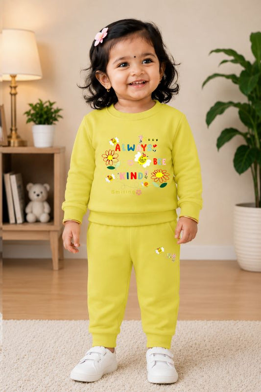 525- Yellow Green - Infant cord set | 280 - 290 GSM Premium Cotton fleece