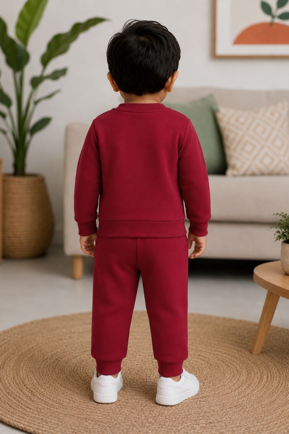 526- Maroon - Infant cord set | 280 - 290 GSM Premium Cotton fleece