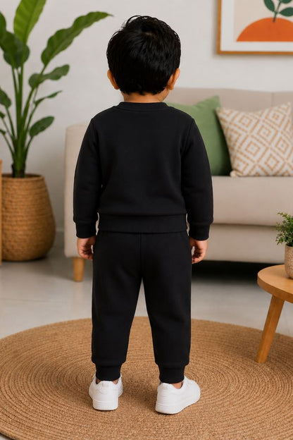 526- Black - Infant cord set | 280 - 290 GSM Premium Cotton fleece