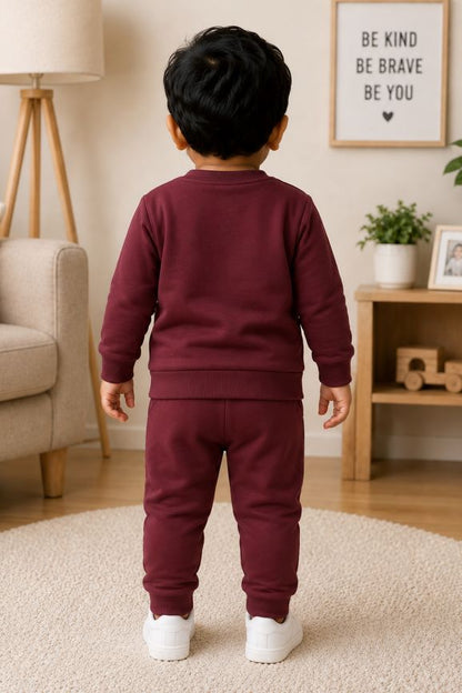 527- Maroon - Infant cord set | 280 - 290 GSM Premium Cotton fleece