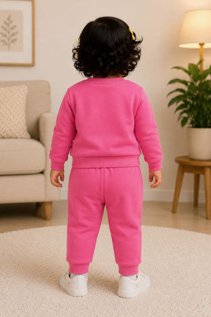 528- Pink - Infant cord set | 280 - 290 GSM Premium Cotton fleece