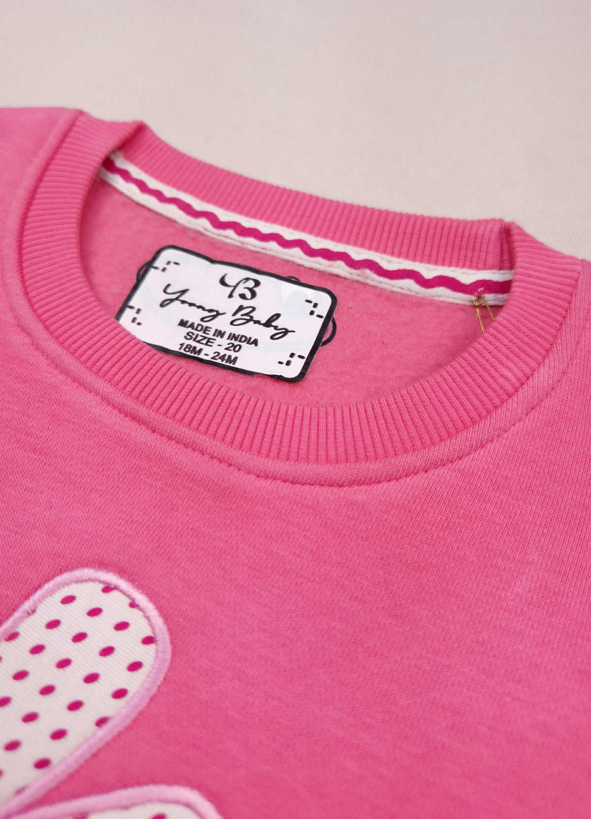 542 - Pink - Infant cord set | 280 - 290 GSM Premium Cotton fleece